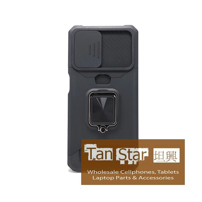 Samsung Galaxy A13 5G / A13 4G / A04 EUR / A04S EUR  - Secure Card Holder Magnet Enabled Case with Ring Kickstand