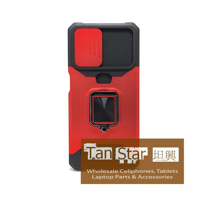 Samsung Galaxy A13 5G / A13 4G / A04 EUR / A04S EUR  - Secure Card Holder Magnet Enabled Case with Ring Kickstand