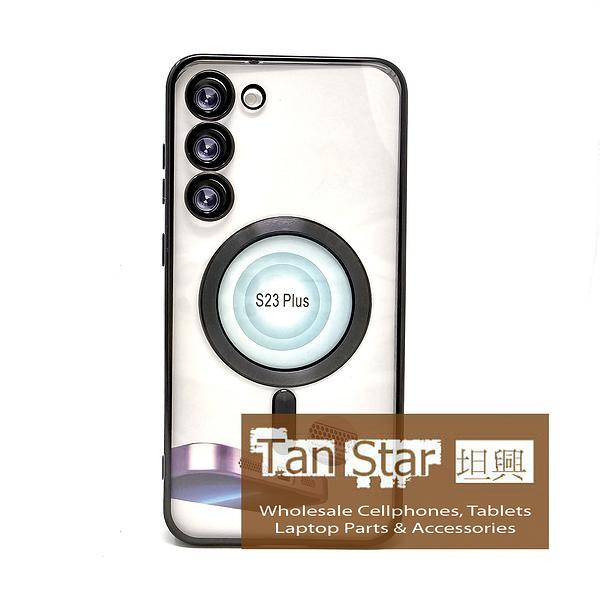 Samsung Galaxy S23 Plus - Chrome Edge Magnet RING Silicone Case