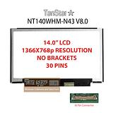 14.0" Laptop LCD Screen 1366x768p 30 Pins NT140WHM-N43 V8.0
