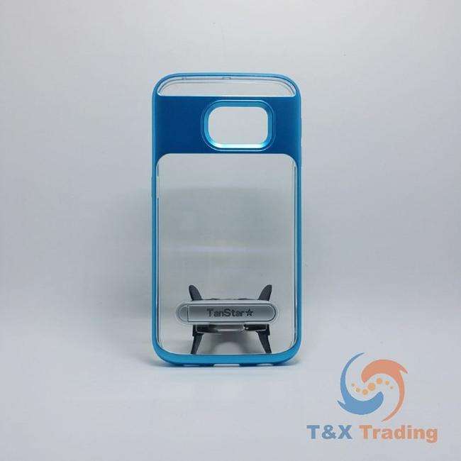 Samsung Galaxy S7 Edge - TanStar Aluminum Bumper Frame Case with Kickstand