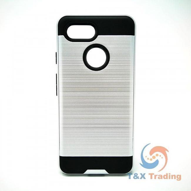 Google Pixel 3 - Slim Sleek Brush Metal Case