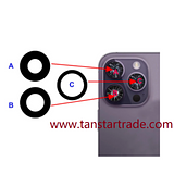 back camera LENS set for iPhone 14 Pro Max