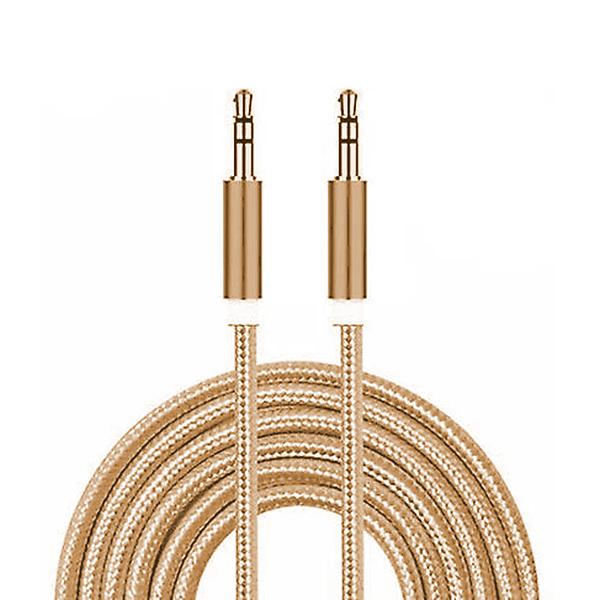 Braided Headphone Jack 3.5mm male-to-male Aux Cable - 1m