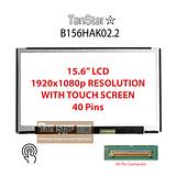 15.6" Laptop LCD Screen 1920x1080p 40 pins Embedded With Touch Screen B156HAK02.2