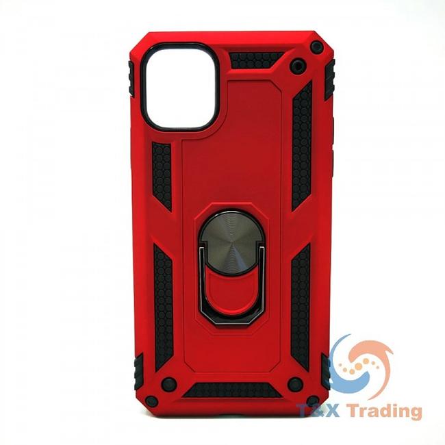Apple iPhone 11 Pro Max - Transformer Magnet Enabled Case with Ring Kickstand
