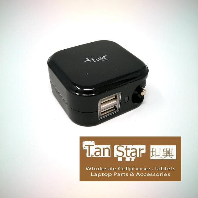 Fast Charging USB Foldable Car Charger with Wall Adapter