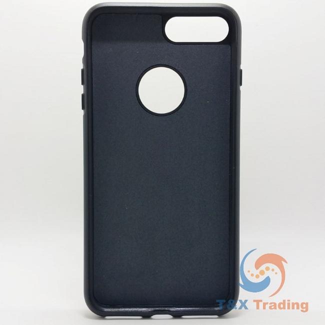 Apple iPhone 7 Plus / 8 Plus - Gold Carbon Fiber Case with Kickstand