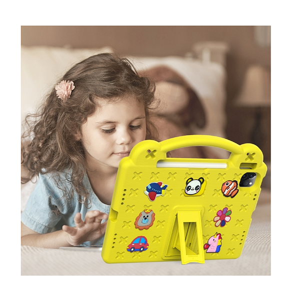 Apple iPad 10th Gen 10.9" 2022 - Kids Heavy Duty Shockproof Case with Removable Dolls and Kickstand