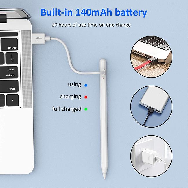 Active Stylus Pen Rechargeable Tactile Stylus for iOS and Android