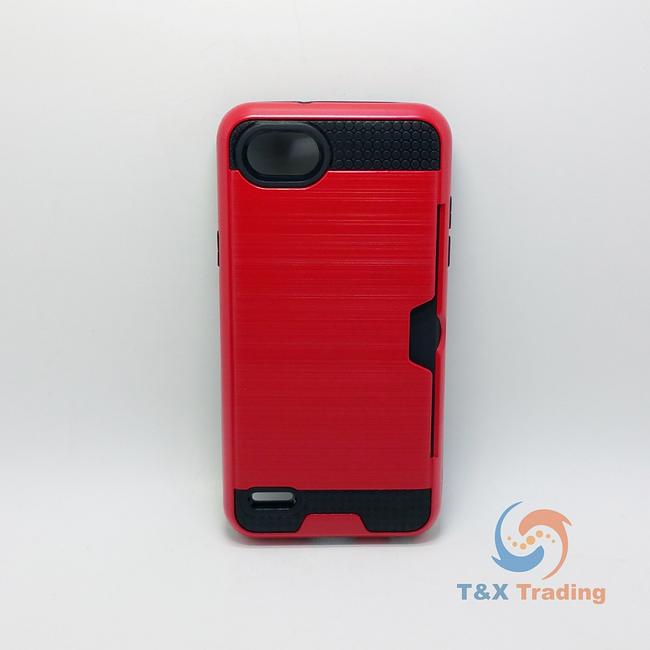 LG Q6 - Slim Sleek Case with Credit Card Holder Case