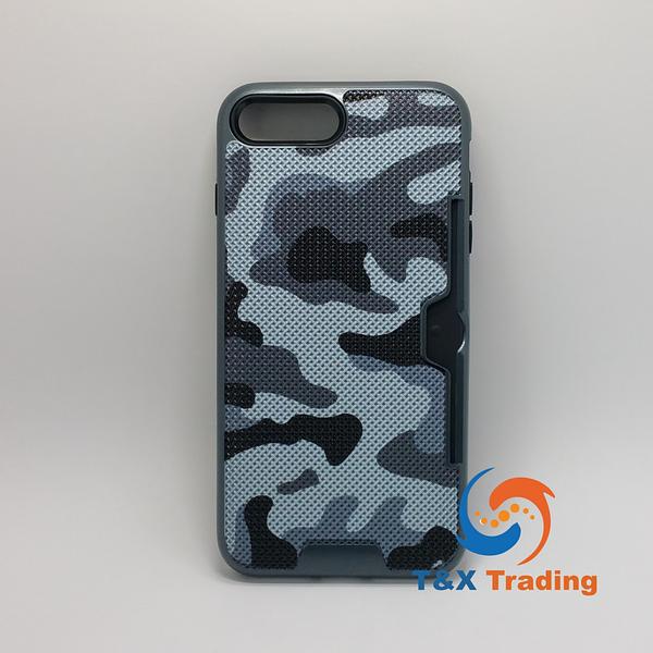 Apple iPhone 7 Plus / 8 Plus - Military Camouflage Credit Card Case