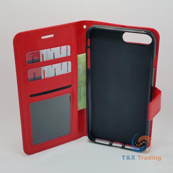 Apple iPhone 6 Plus / 6S Plus - Book Style Wallet Case with Strap