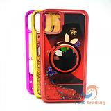 Apple iPhone 11 Pro -  Water Liquid Case with Pop Socket Mirror