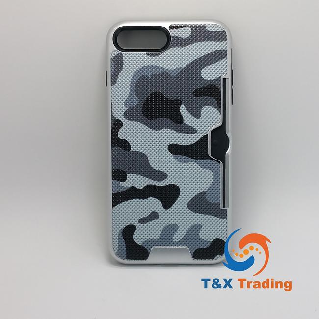 Apple iPhone 7 Plus / 8 Plus - Military Camouflage Credit Card Case
