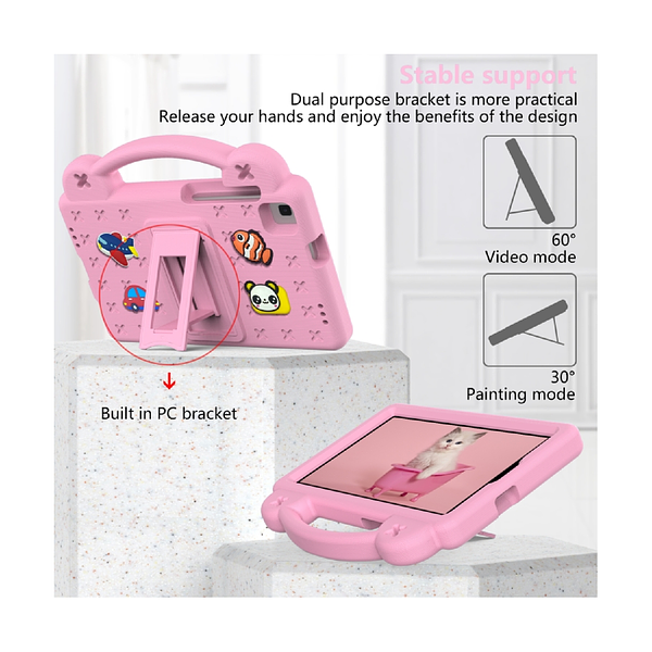 Samsung Galaxy Tab A9 Plus (X210) - Kids Heavy Duty Shockproof Case with Removable Dolls and Kickstand