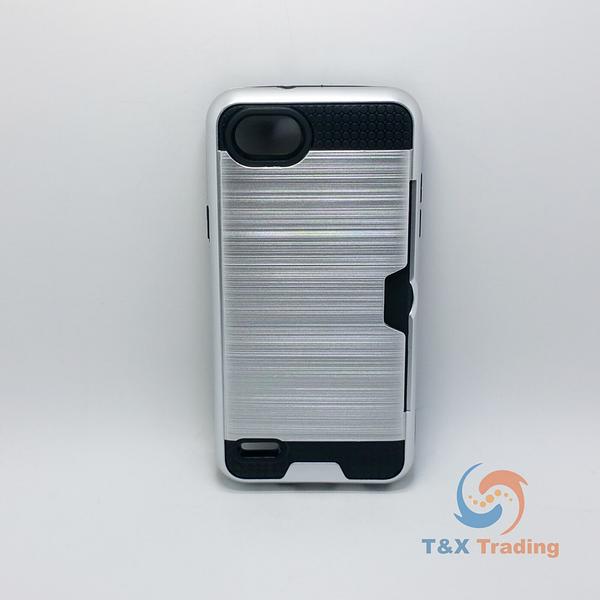 LG Q6 - Slim Sleek Case with Credit Card Holder Case