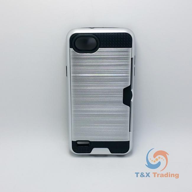 LG Q6 - Slim Sleek Case with Credit Card Holder Case