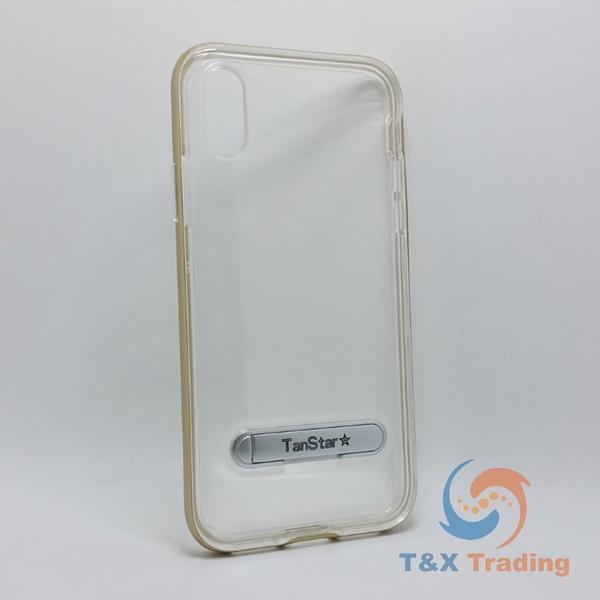 Apple iPhone X / XS - TanStar Aluminum Bumper Frame Case with Kickstand