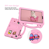 Samsung Galaxy Tab A9 LTE 8.7" 2023 - Kids Heavy Duty Shockproof Case with Removable Dolls and Kickstand (X110)