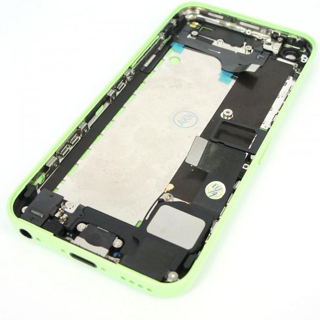 back housing parts installed for iphone 5C