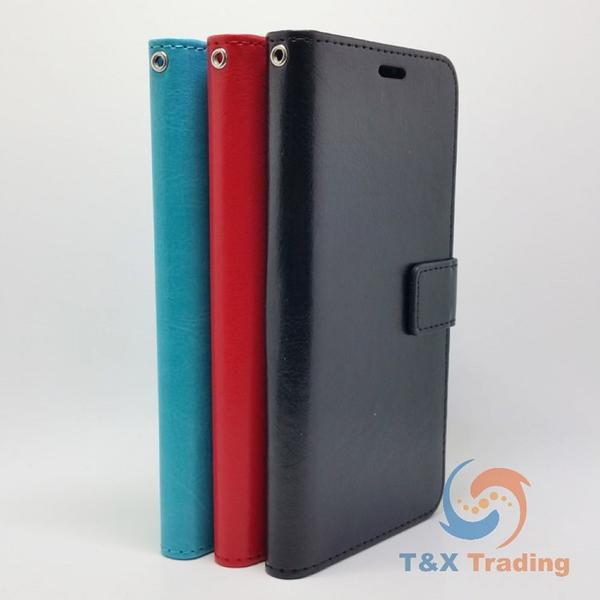 HuaWei P20 Pro - Book Style Wallet Case With Strap