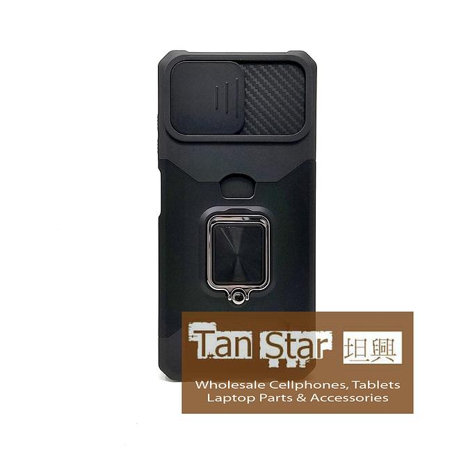 Samsung Galaxy A06 - Secure Card Holder Magnet Enabled Case with Ring Kickstand