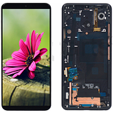 LCD digitizer with frame for LG G7 G710 ThinQ G7 One Q910 (scratches)