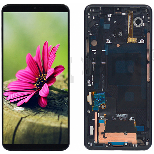 LCD digitizer with frame for LG G7 G710 ThinQ G7 One Q910 (scratches)