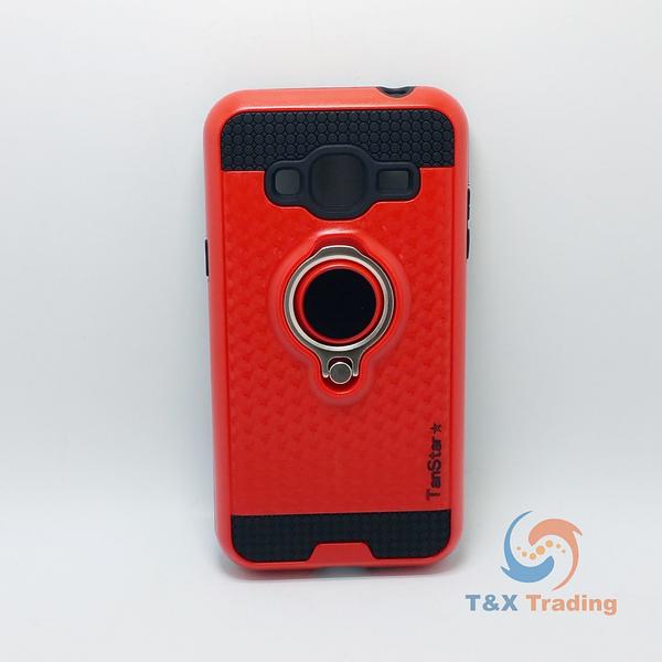 Samsung Galaxy J3 - TanStar Magnet Enabled Case with Ring Kickstand