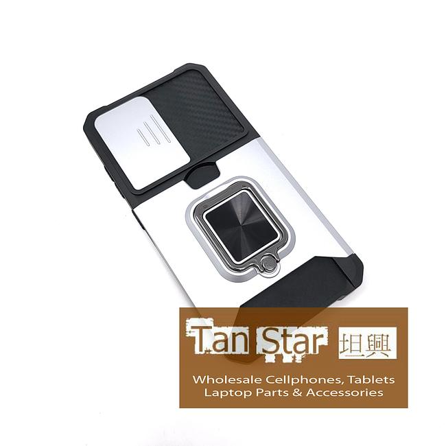 Samsung Galaxy S23 Plus - Secure Card Holder Magnet Enabled Case with Ring Kickstand