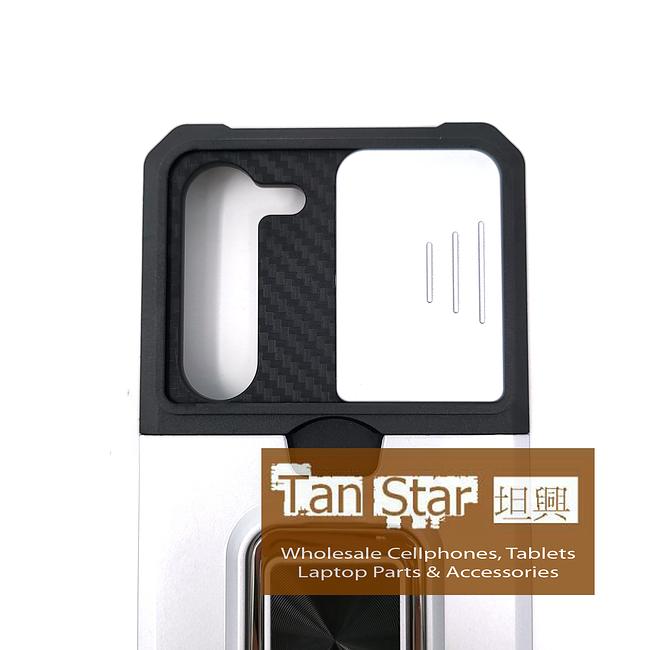 Samsung Galaxy S23 Plus - Secure Card Holder Magnet Enabled Case with Ring Kickstand