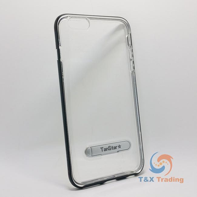 Apple iPhone 6 Plus / 6S Plus - TanStar Aluminum Bumper Frame Case with Kickstand