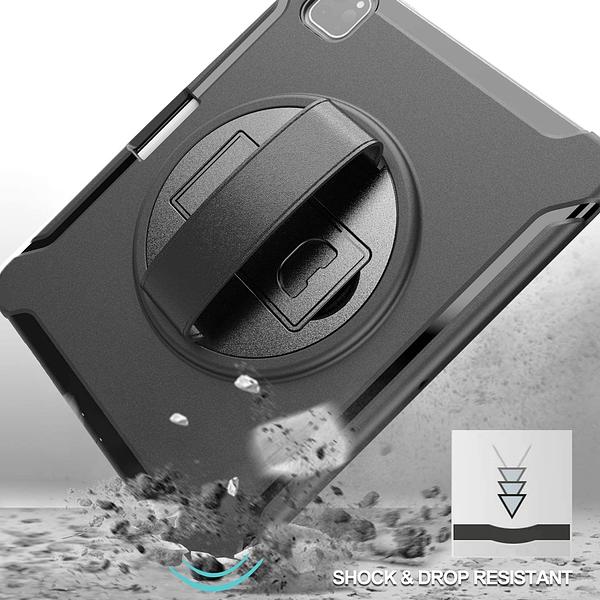 Apple iPad 12.9" 4th Gen / 5th Gen / 6th Gen / iPad Air 13" M2 (2024) - Heavy Duty Shockproof Rotatable Case with Kickstand