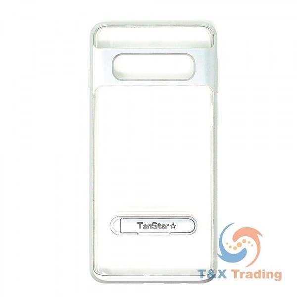 Samsung Galaxy S10 - TanStar Aluminum Bumper Frame Case with Kickstand
