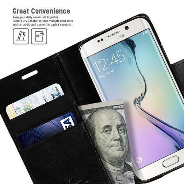 Samsung Galaxy S6 Edge - Goospery Sonata Diary Case