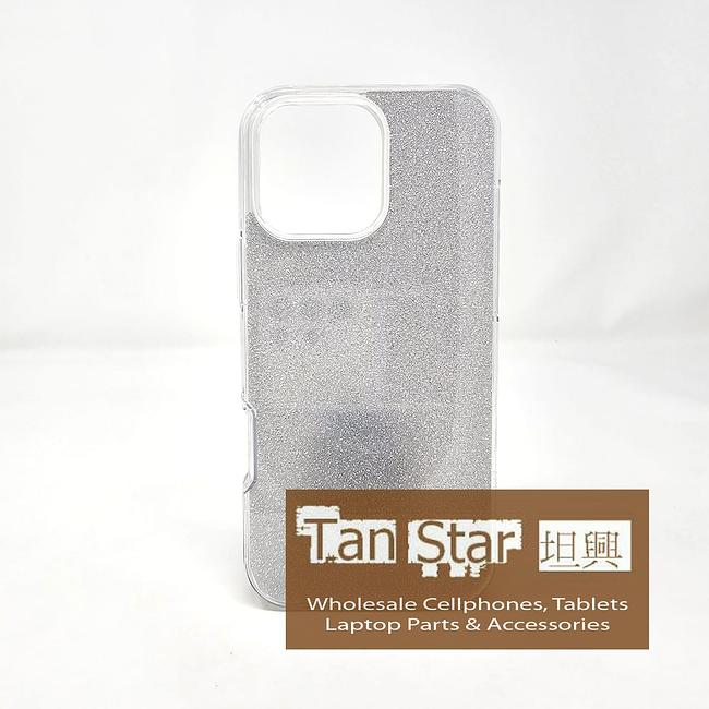 Apple iPhone 16 Pro Max - Twinkling Glass Crystal Phone Case