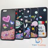 Apple iPhone 6 Plus / 6S Plus - Black Water Liquid Case with Design