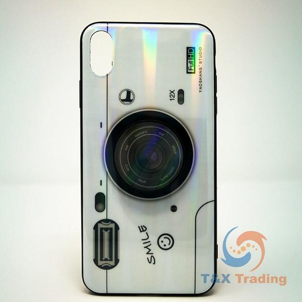 Apple iPhone X / XS - Holographic Camera Case with Pop Socket