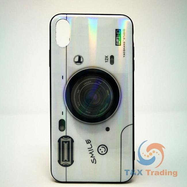 Apple iPhone X / XS - Holographic Camera Case with Pop Socket