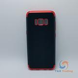 Samsung Galaxy S8 - Black Silicone Phone Case with Chrome Edge