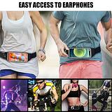 Running Belt, Running Waist Pack Bag for Women & Men Reflective Fitness Cycling Belt Workout Gym Jogging Pocket Adjustable Sport Travel Fanny Pack Cell Phone Holder fits Large Phones UP to 7"
