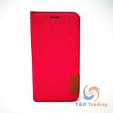 Apple iPhone X / XS - TanStar Fabric Wallet Case with Magnetic Closure