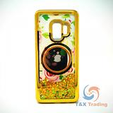 Samsung S9 Plus -  Water Liquid Case with Pop Socket Mirror