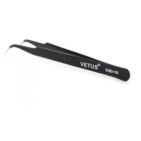 Stainless Steel Tweezers with Anti-static Coating (ST-15ESD)