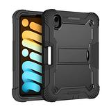 Apple iPad Mini 6 / 7 - Heavy Duty Shockproof Rotatable Case with Kickstand