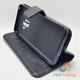 Samsung Galaxy S9 - Butterfly Book Style Wallet Case with Strap