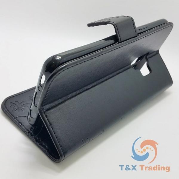 Samsung Galaxy S9 - Butterfly Book Style Wallet Case with Strap