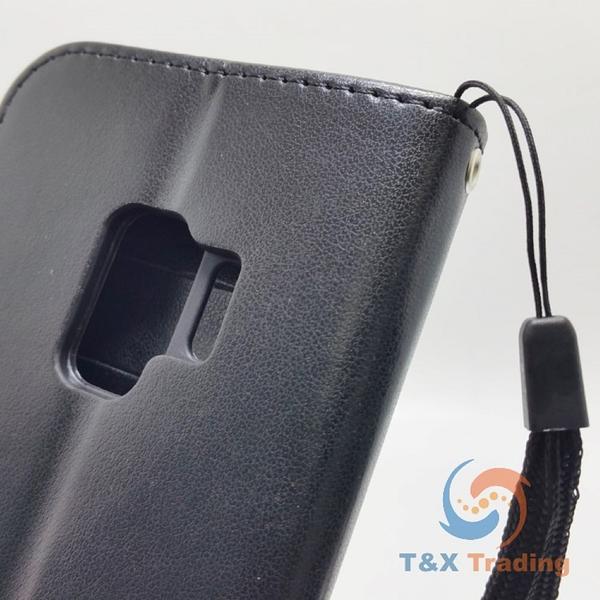Samsung Galaxy S9 - Butterfly Book Style Wallet Case with Strap