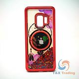Samsung S9 Plus -  Water Liquid Case with Pop Socket Mirror